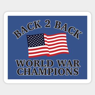 Back To Back Champs - 3 Sticker